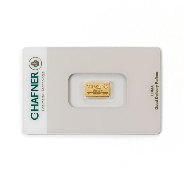 Sztabka złota 1g – C.HAFNER (LBMA)
