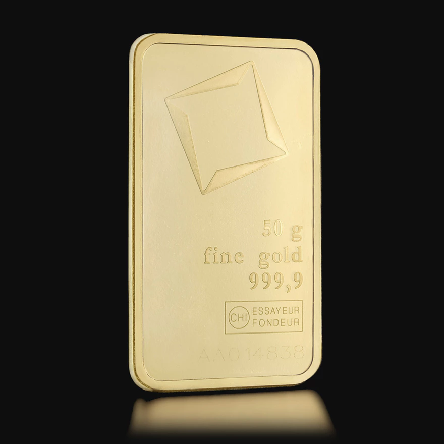 Sztabka złota 50g Valcambi